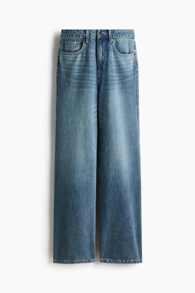 Wide High Jeans - Denim blue/Denim blue/White/Washed black/Light denim blue/Dark green - 1
