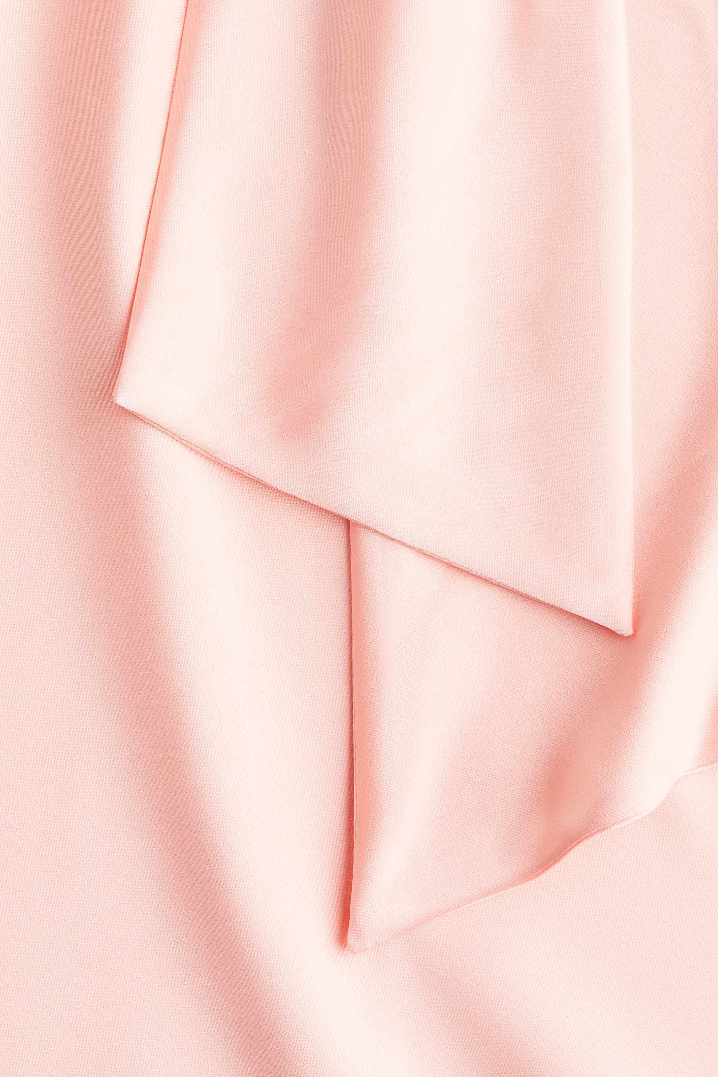 Tie-back satin dress