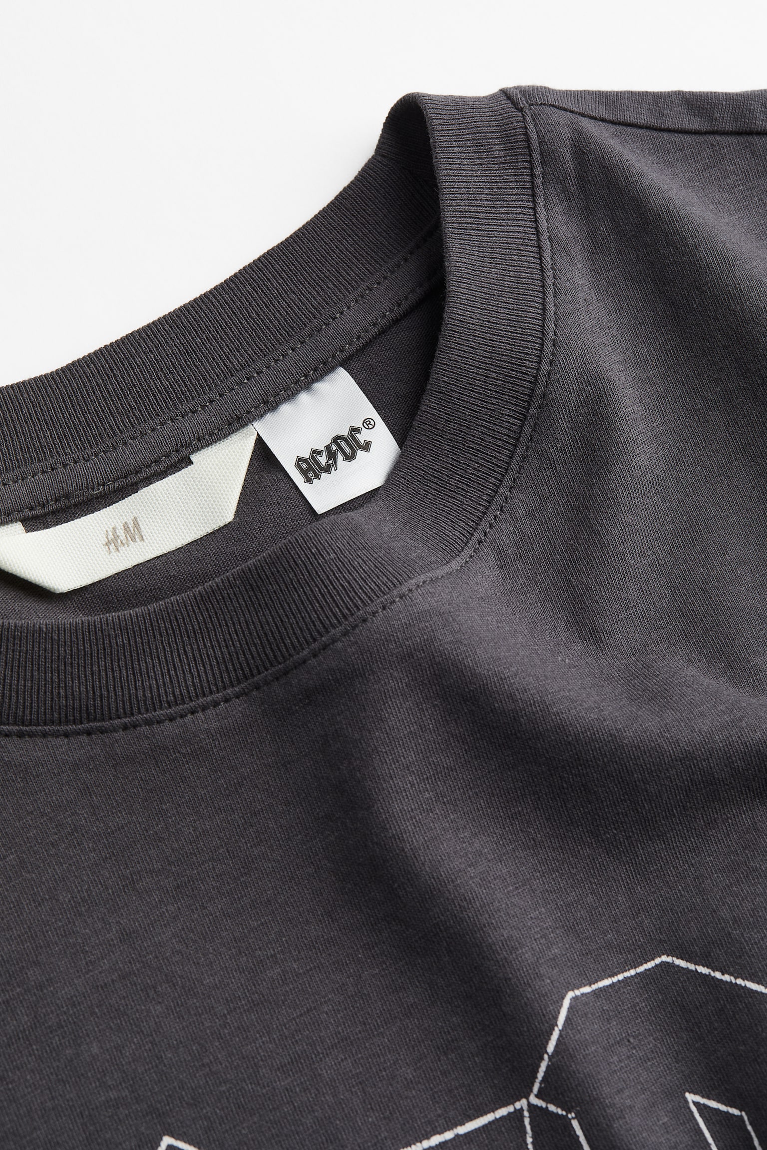 T-shirt with Motif - Dark gray/AC/DC - Ladies | H&M US