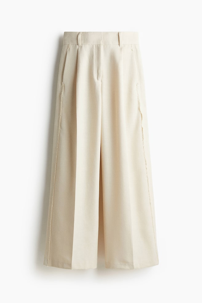 Weite Twillhose - Hellbeige - 1