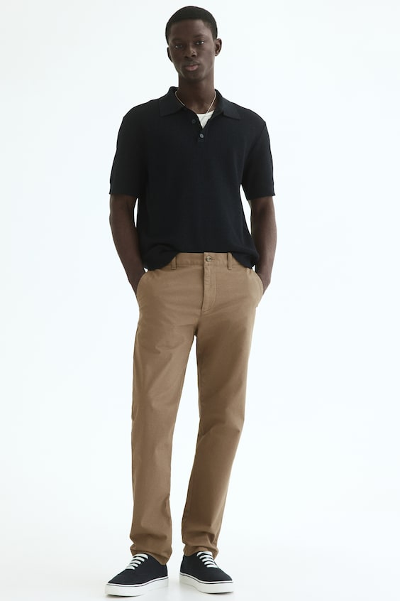 Bawełniane spodnie chinos Slim Fit
