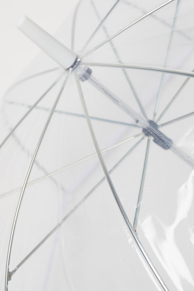 Transparent umbrella - Transparent/White/Transparent/Black/Transparent/Light pink - 4