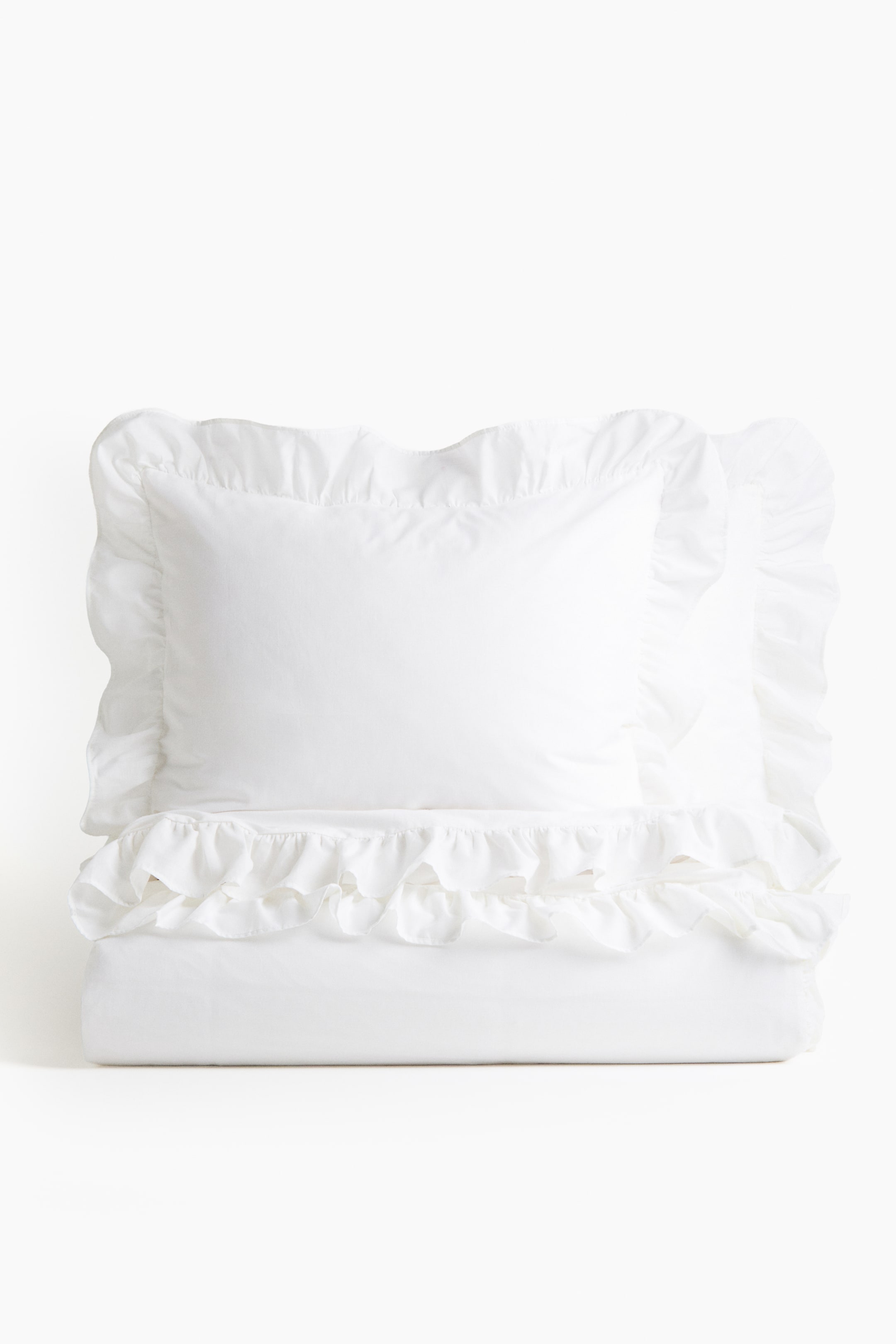 Flounced King/Queen Duvet Cover Set