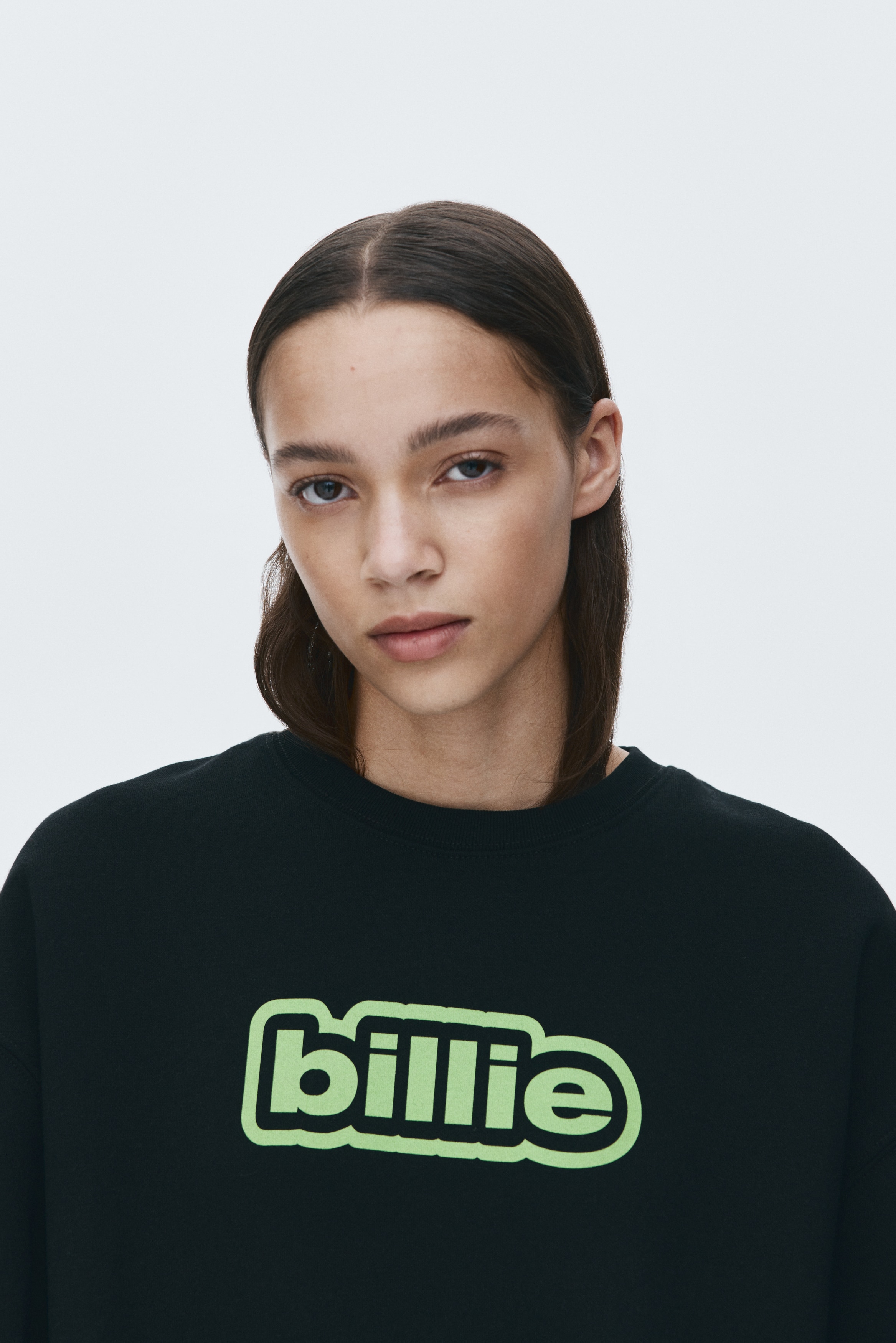 Oversized print-motif sweatshirt