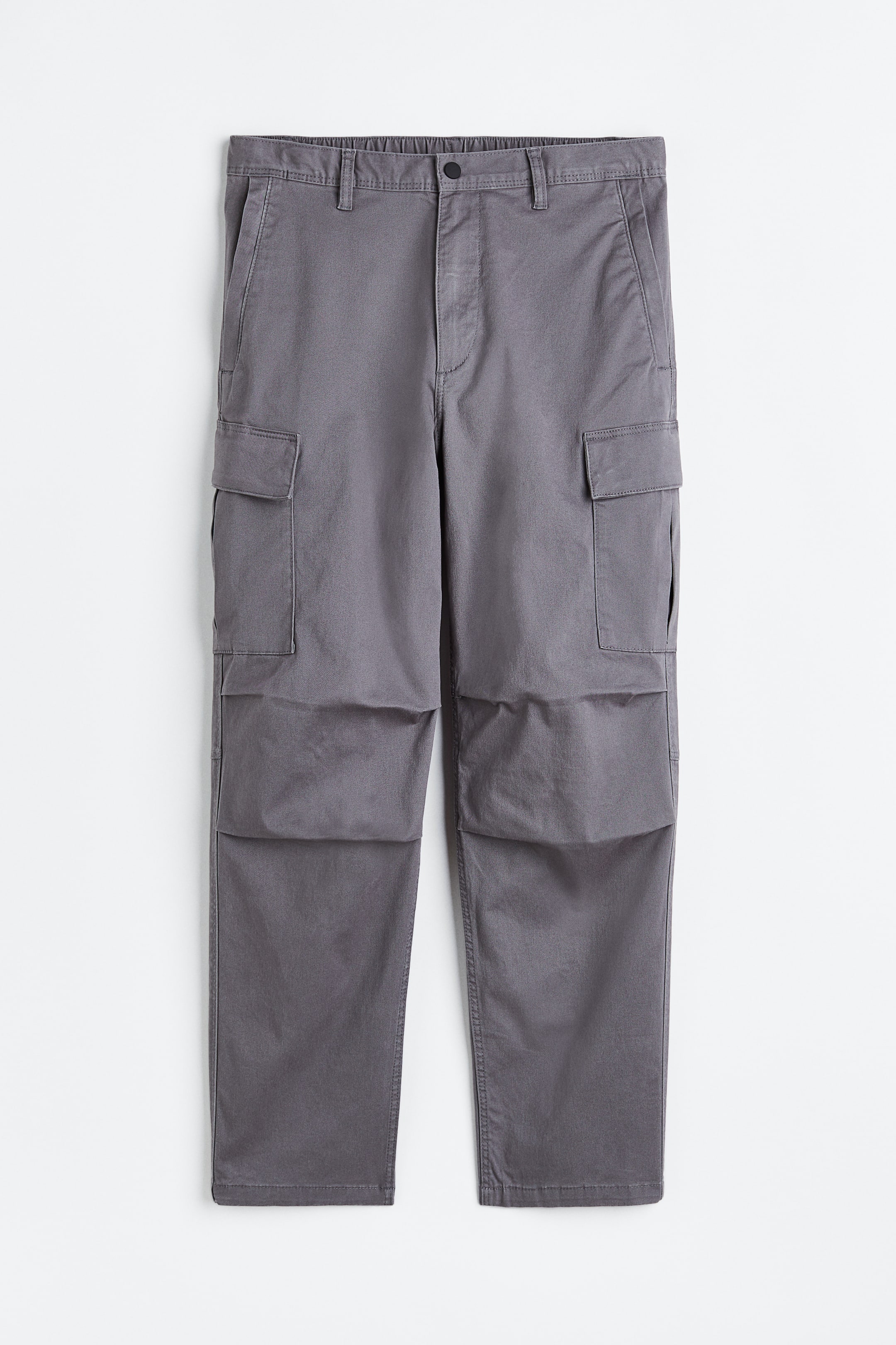 View larger image: Regular Fit Twill Cargo Pants - Gray - Men | H&M PH 1