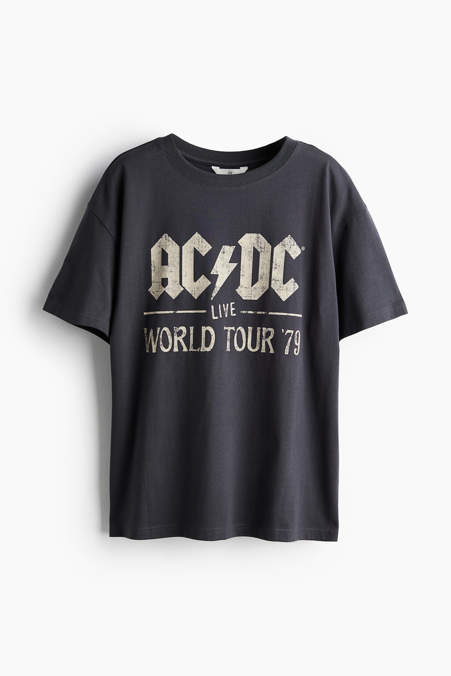 Oversized printed T-shirt - Dark grey/AC/DC/Dark grey/George Michael/White/The Beatles/White/The Rolling Stones/Grey marl/Stanford University/Beige/Nirvana/White/The Rolling Stones/Cream/Smiley® Originals/Cream/Nirvana/Dark grey/AC/DC/Dark grey/Nirvana - 2