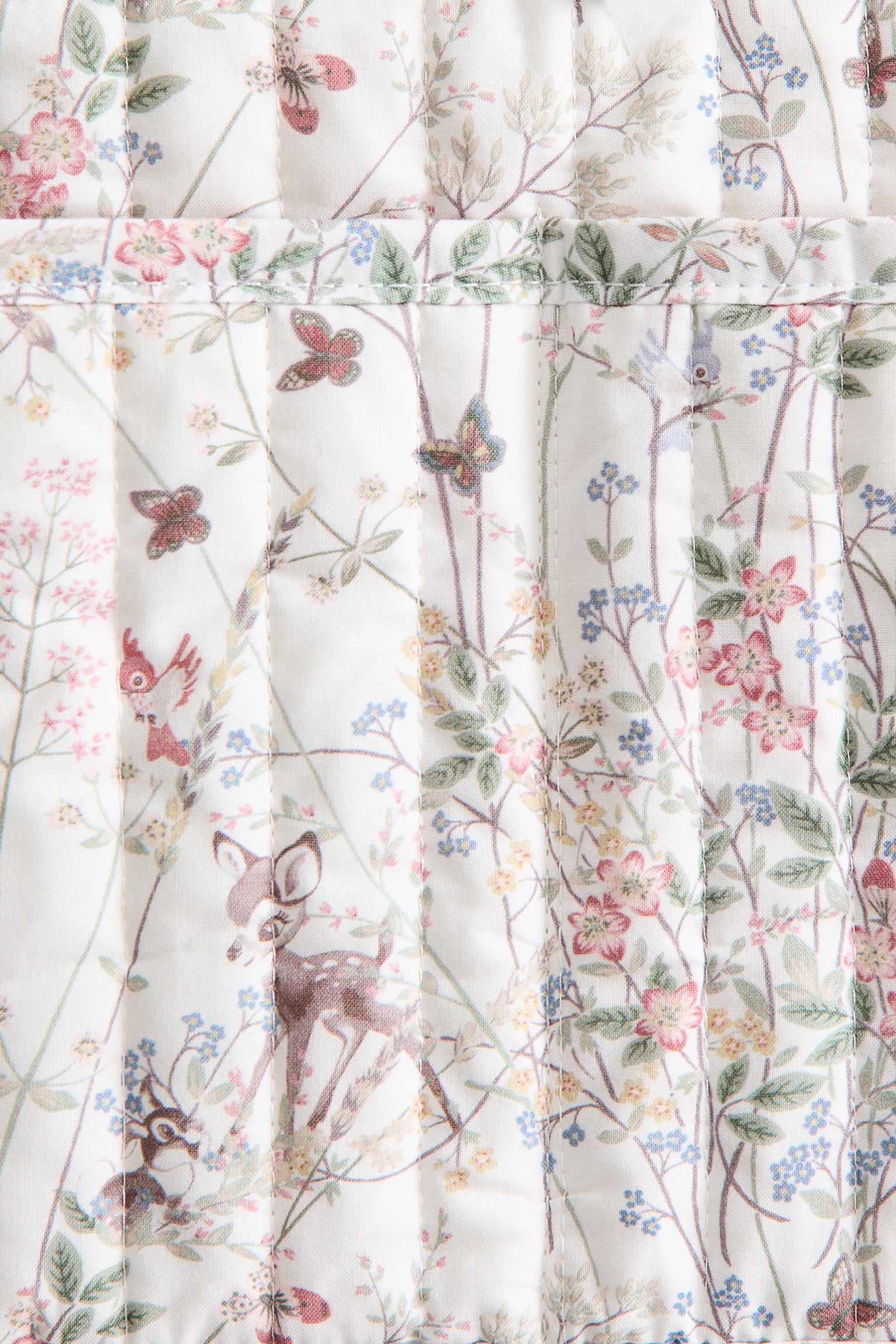 Prošívaný bavlněný kapsář - Bílá/Bambi/Bleděmodrá/Bambi - 3