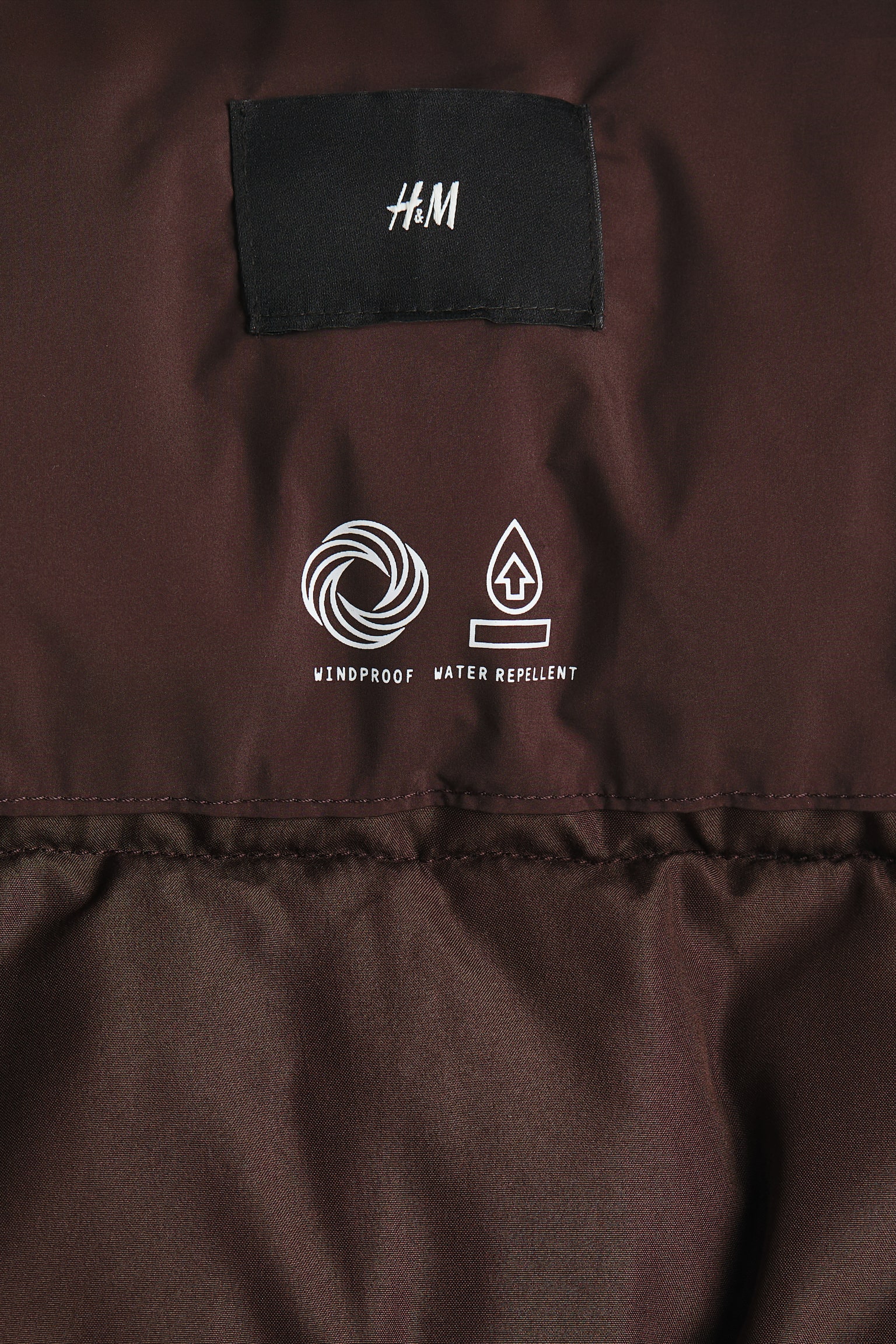 Piumino idrorepellente - Marrone scuro/Nero - 10