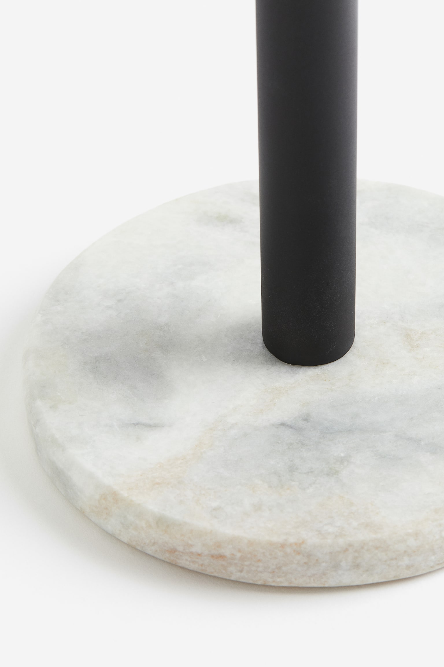 Marble paper towel holder - Black/Grey - 2