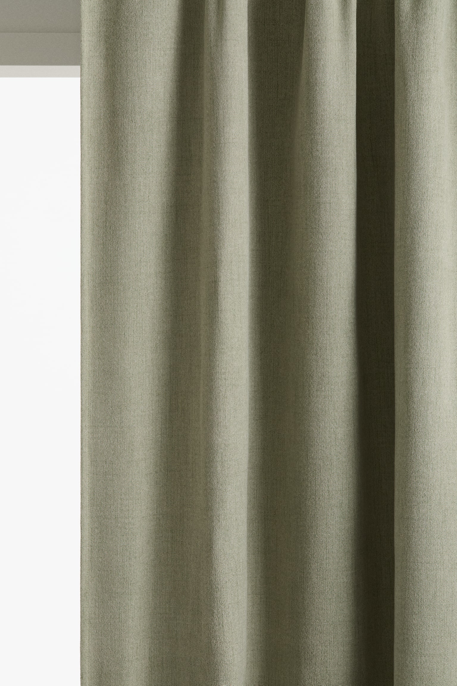 2-pack extra-long blackout curtain lengths - Sage green/Beige