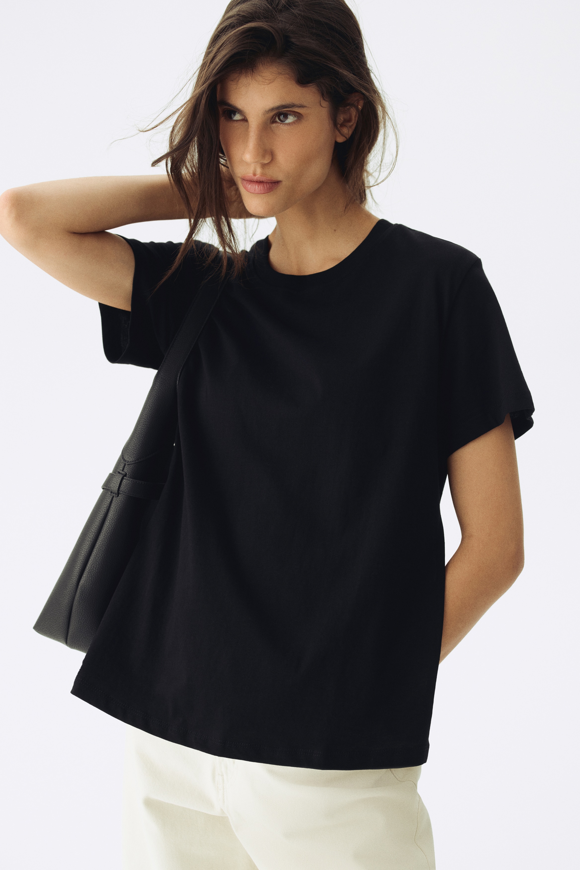 MAMA t-shirt d'allaitement en coton - Noir/Blanc/Noir/rayures blanches/Noir/Blanc/Blanc/rayures noires