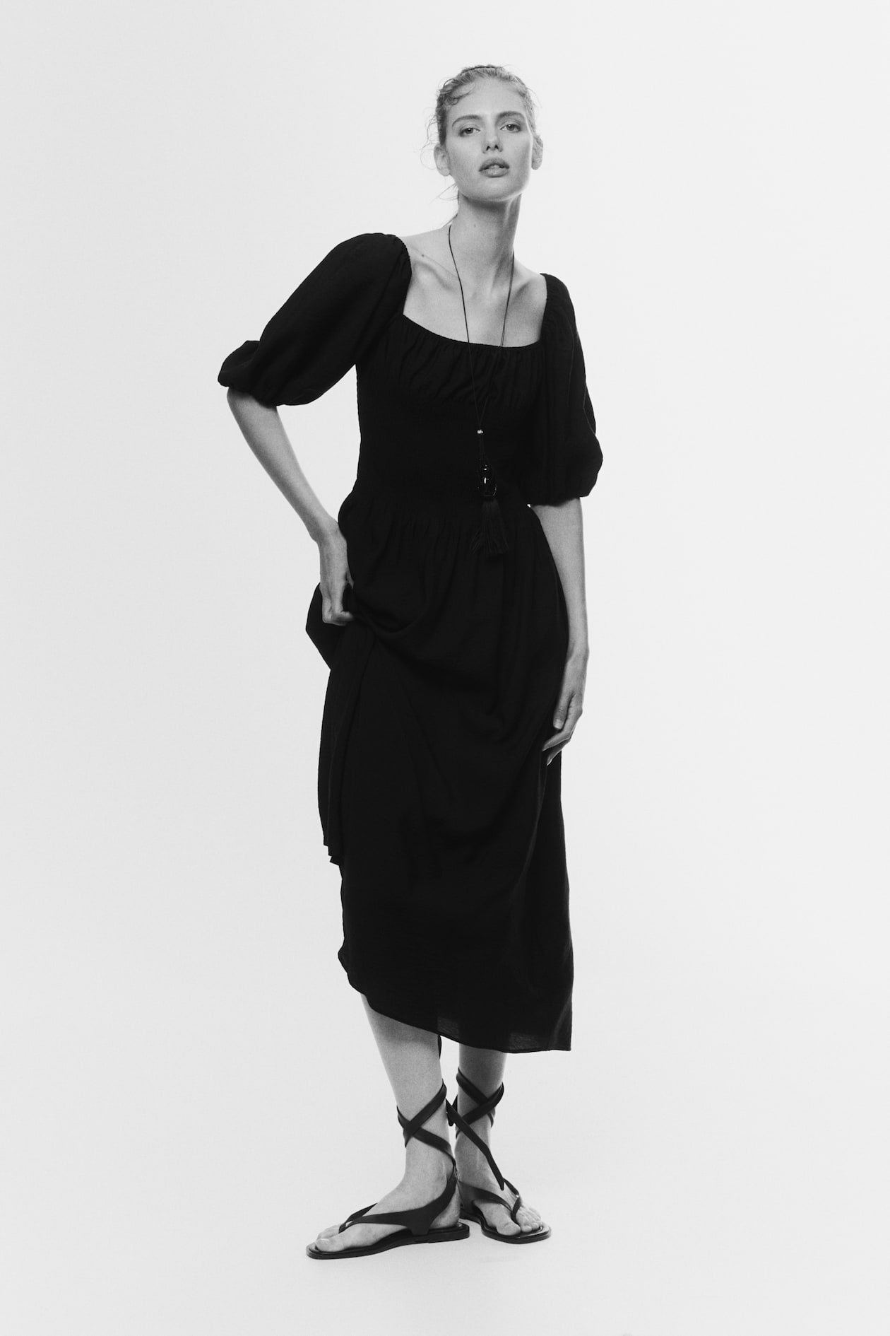 Smocked-Waist Dress - image 2