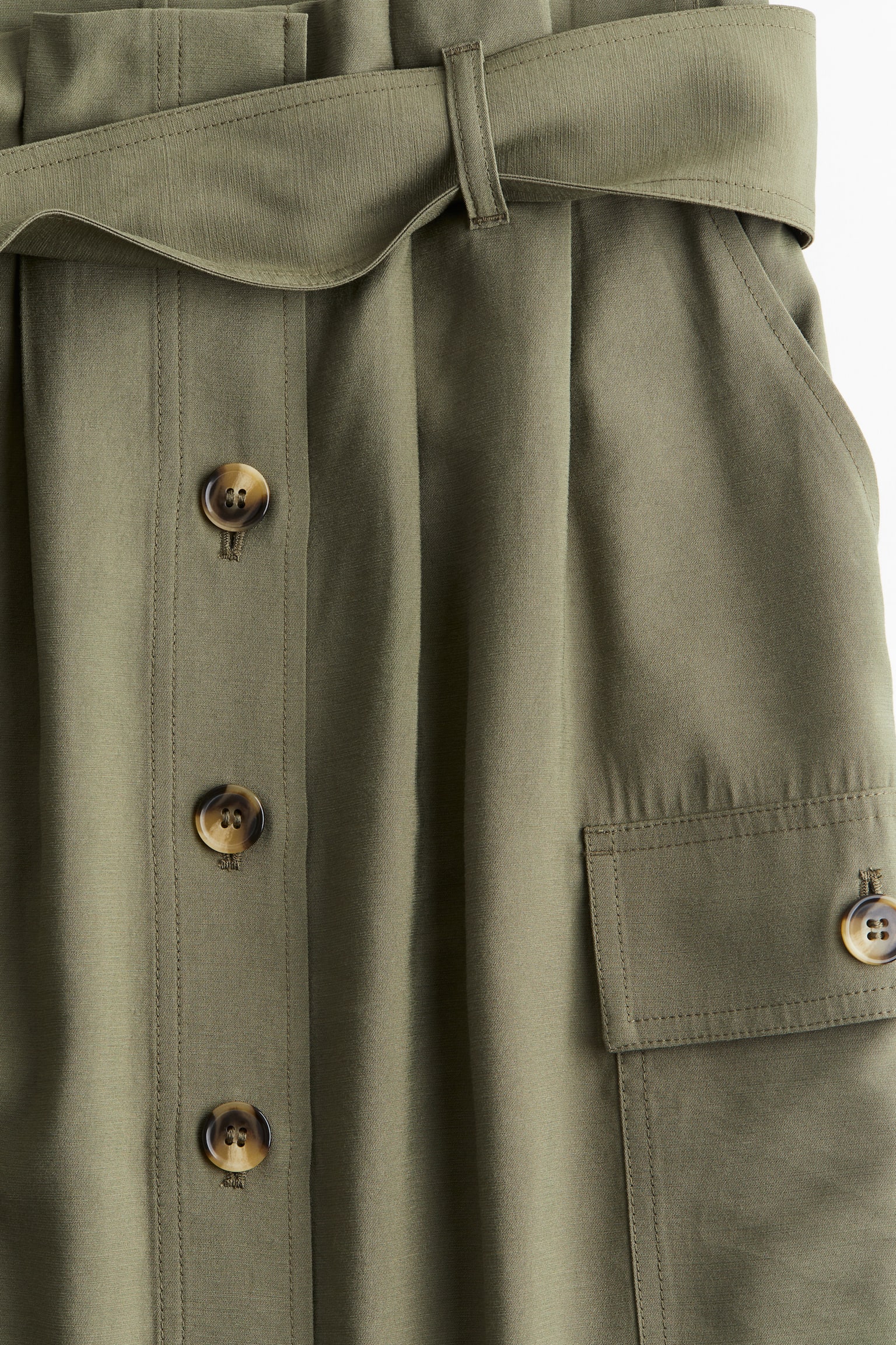 Utility skirt - Dark khaki green - 4