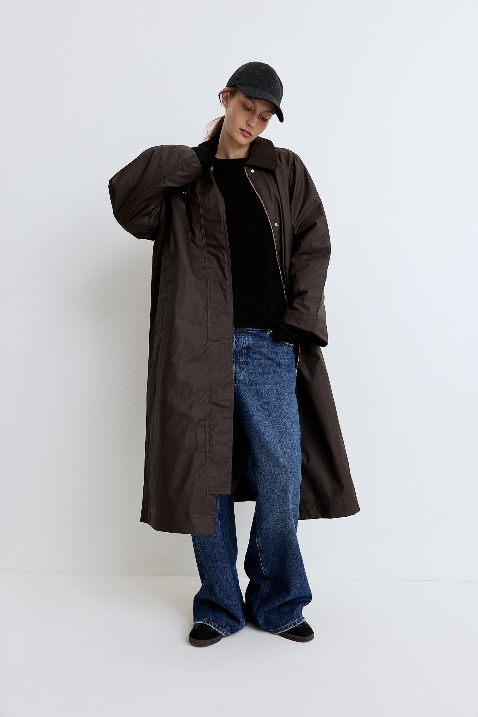 Waxed coat - Dark brown/Black - 3