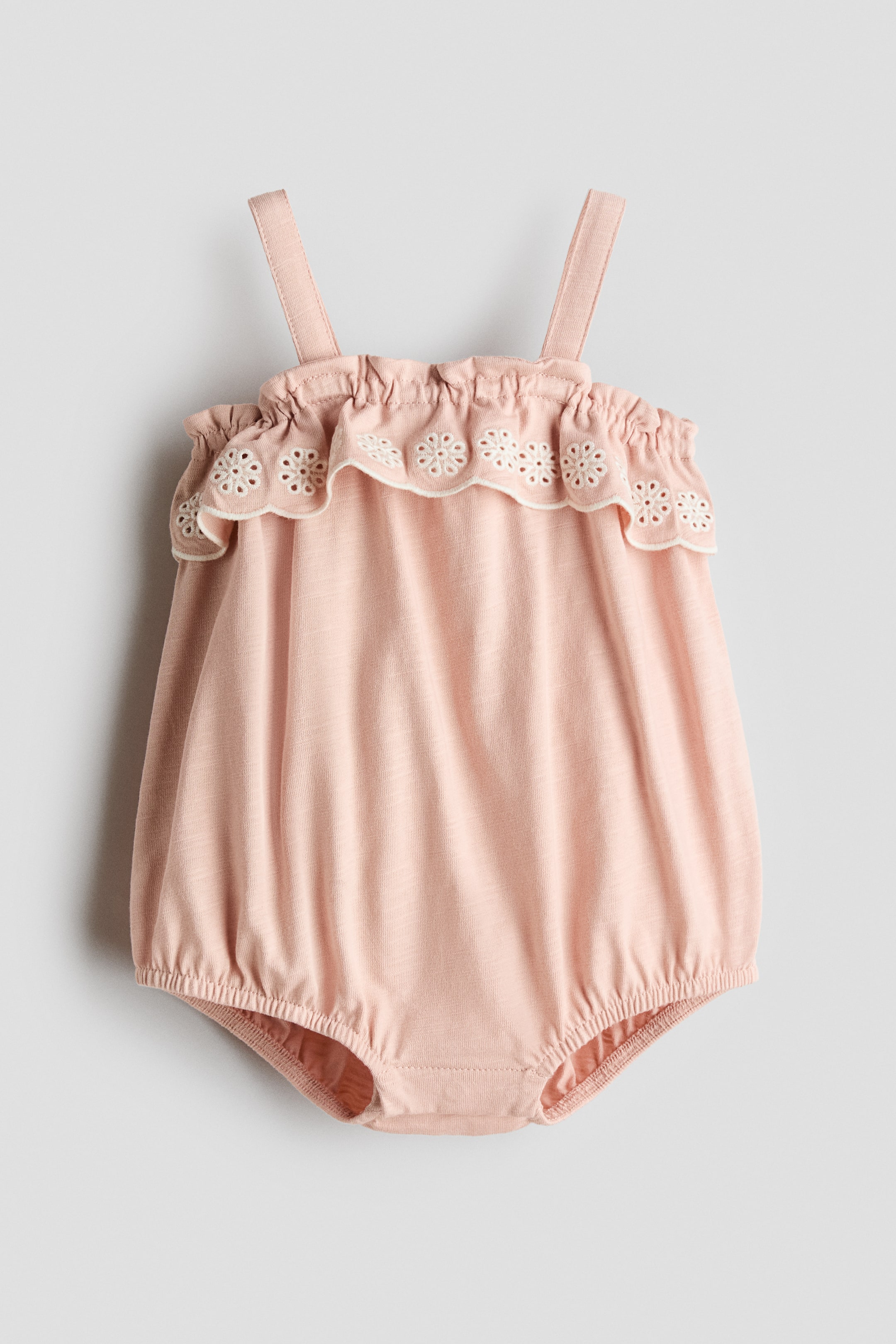 View larger image: Cotton romper suit - Light dusty pink - Kids | H&M 1