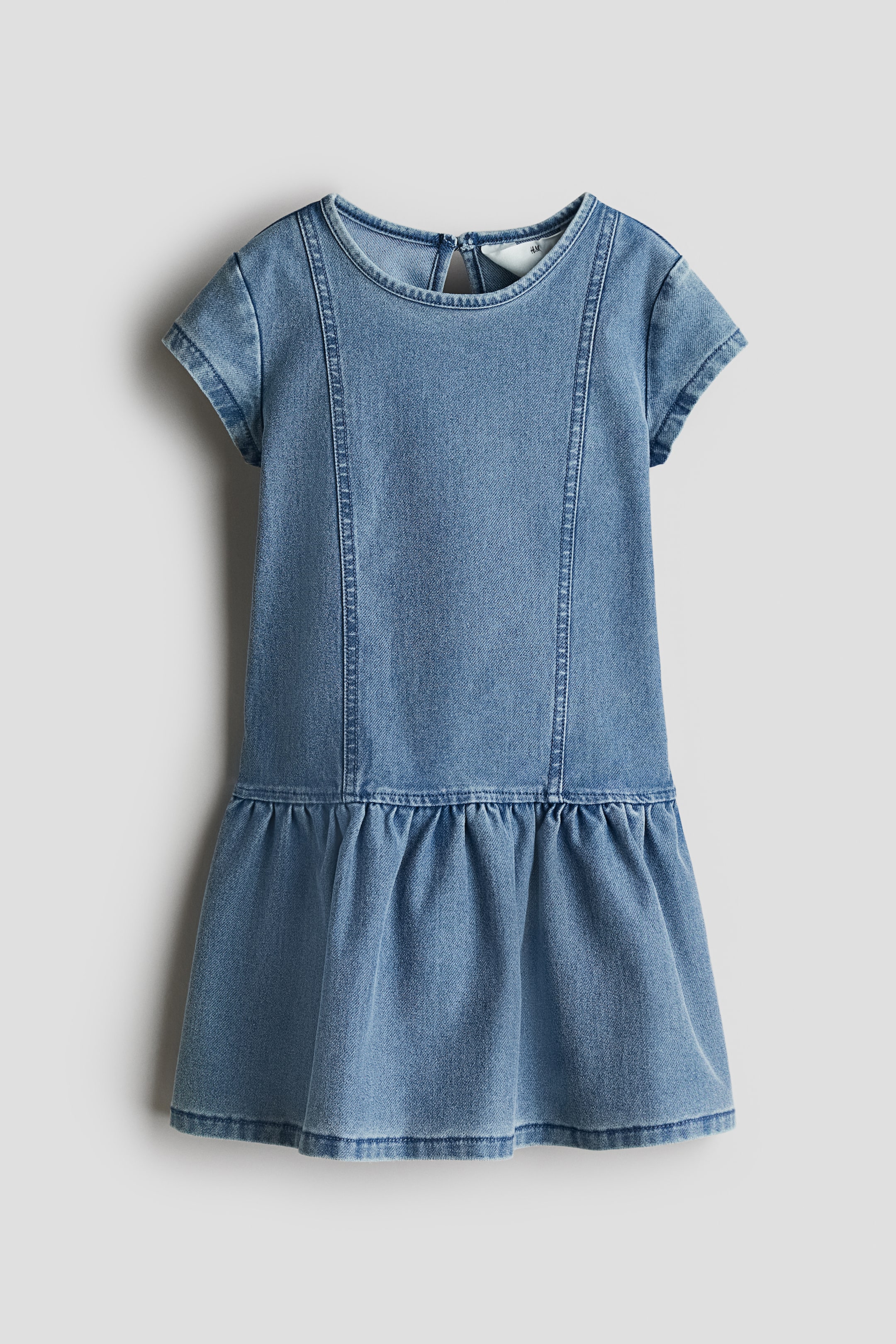 Denim-Look Jersey Dress