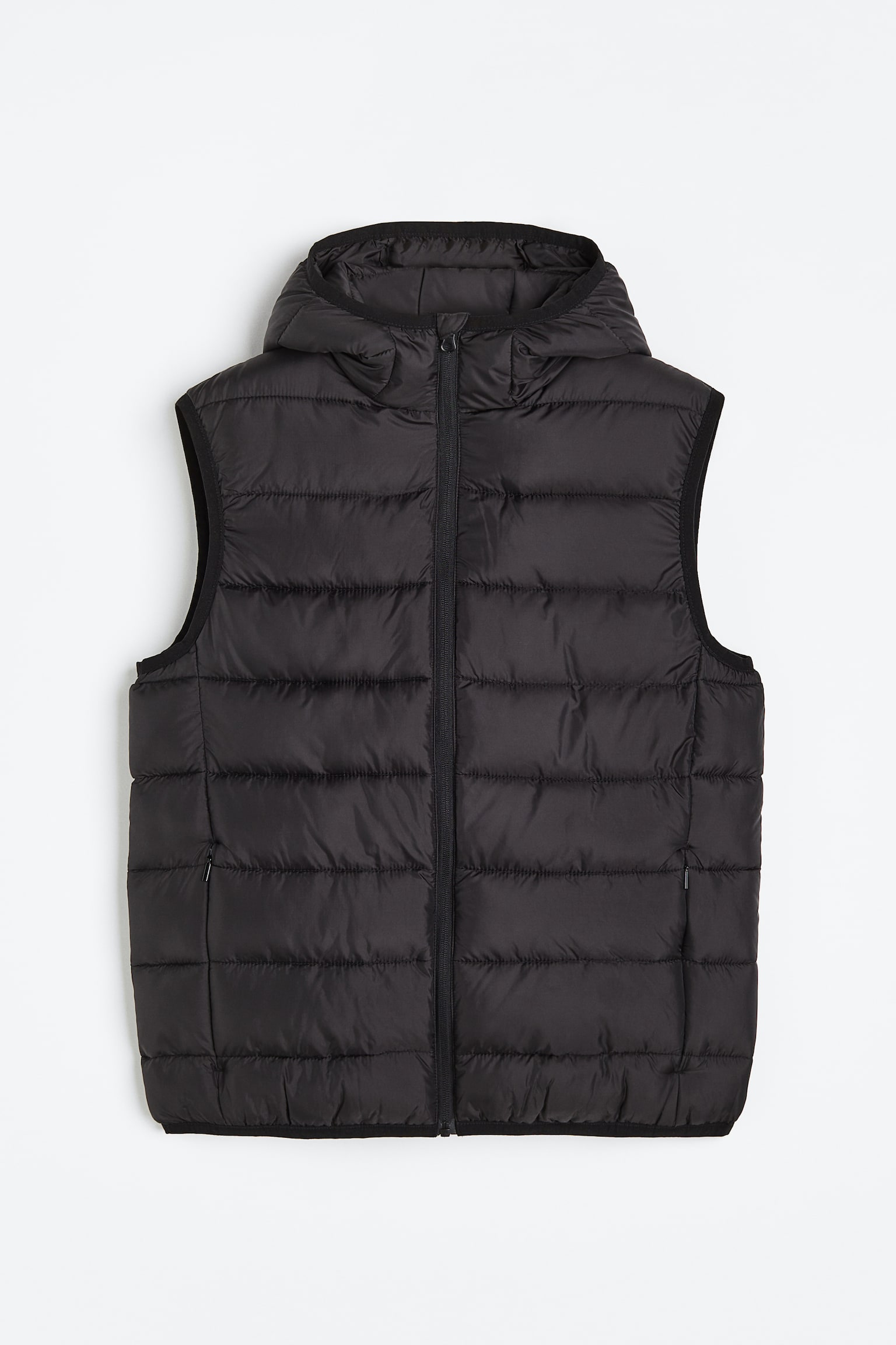 Padded lightweight gilet - Black - 1