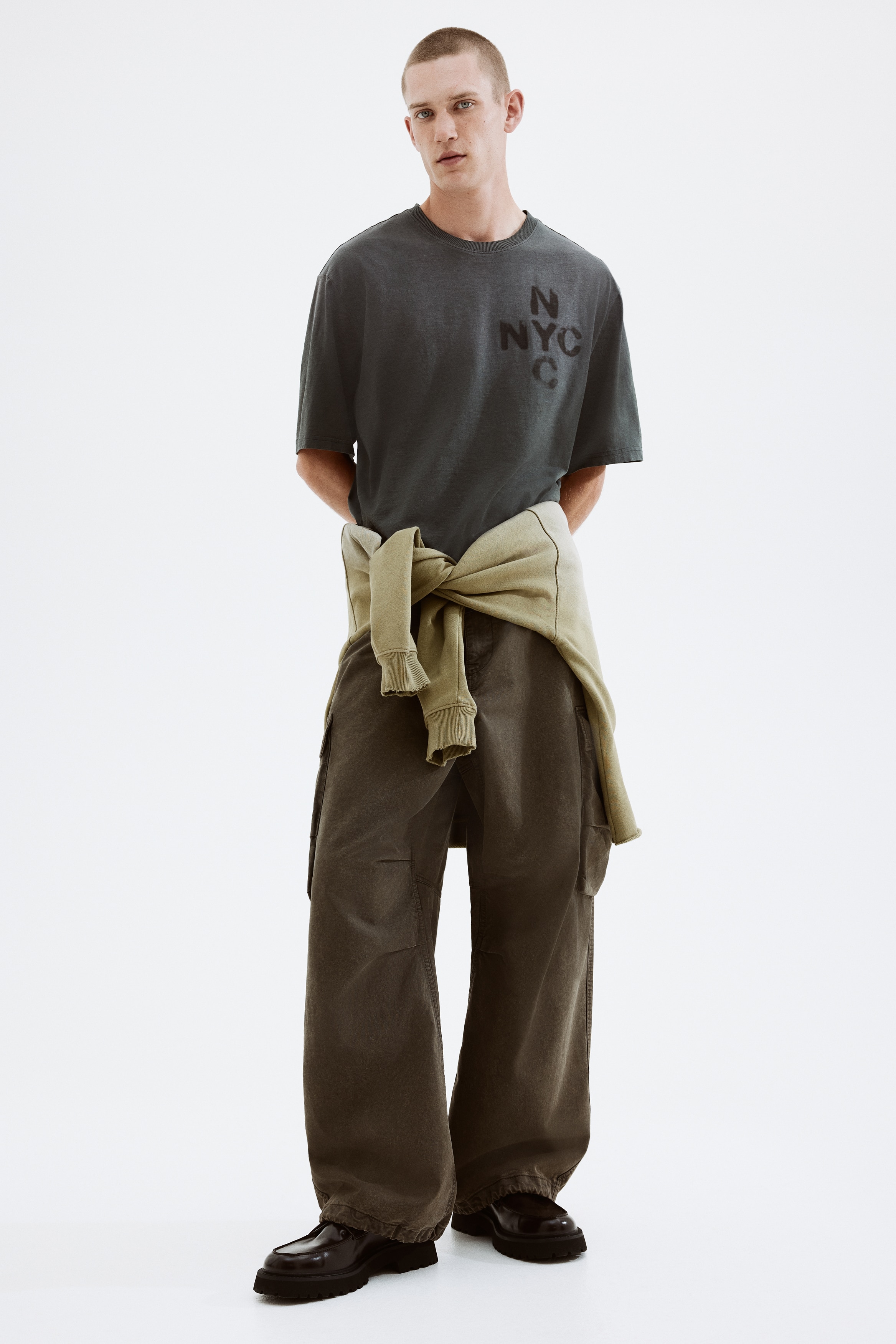 T-shirt Oversize Fit - Grigio lavato/NYC/Nero/Rosso/Dimes sq/Bianco/cowboy