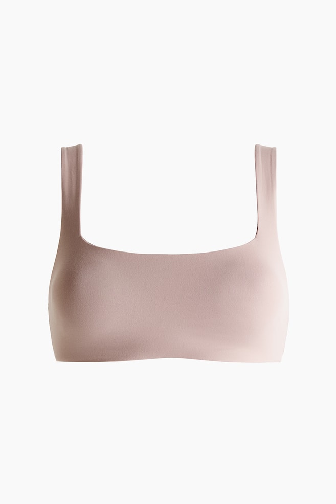 Soutien-gorge souple et paddé en microfibre - Vieux rose - 1