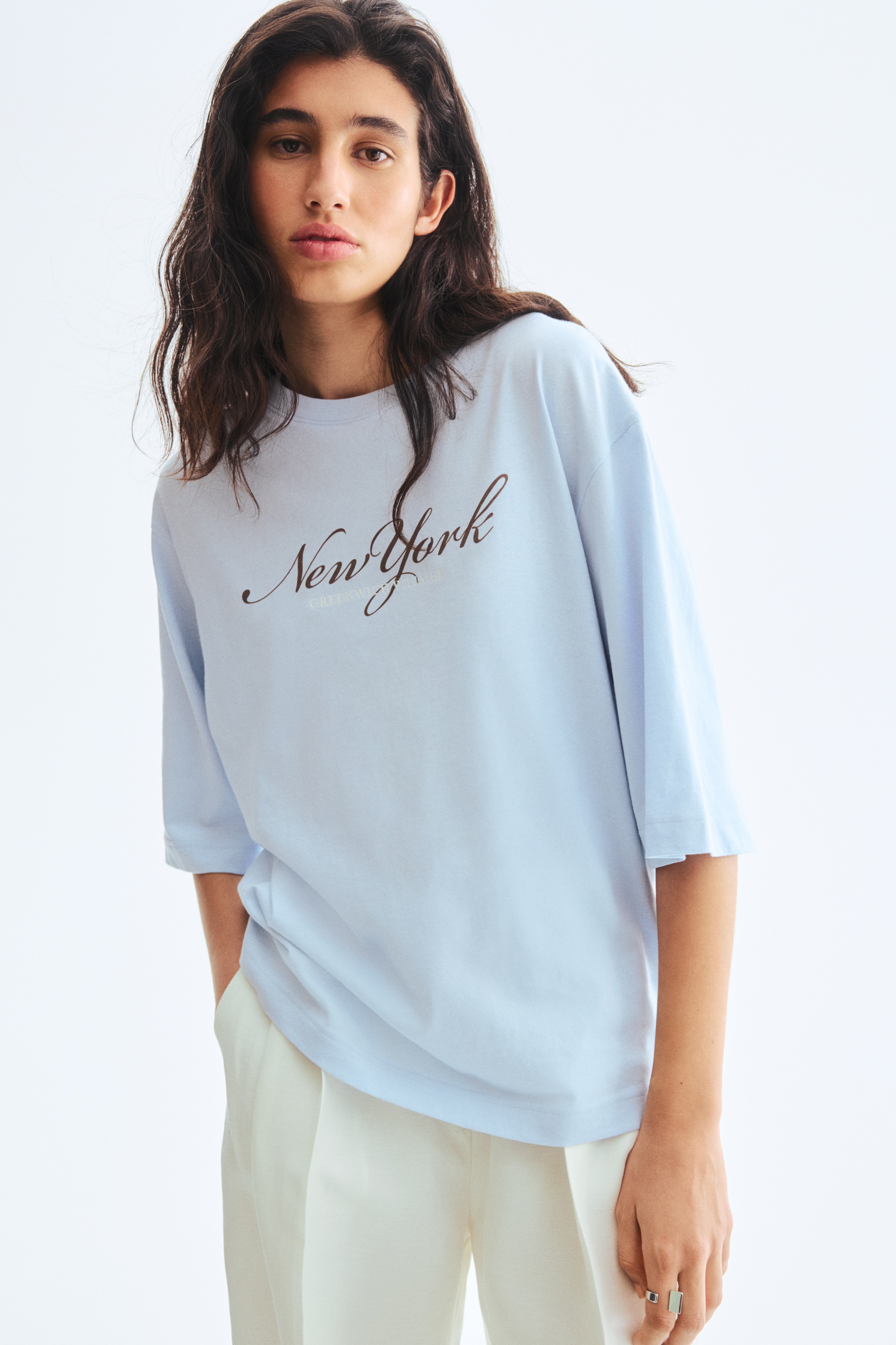Oversized cotton T-shirt