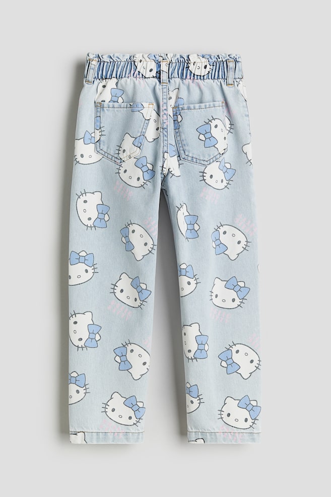 Relaxed Fit Paper Bag Jeans - Lys denimblå/Hello Kitty/Lys denimblå/Mikke Mus/Lys denimblå/Minni Mus/Lys denimblå/Pokémon/dc - 6