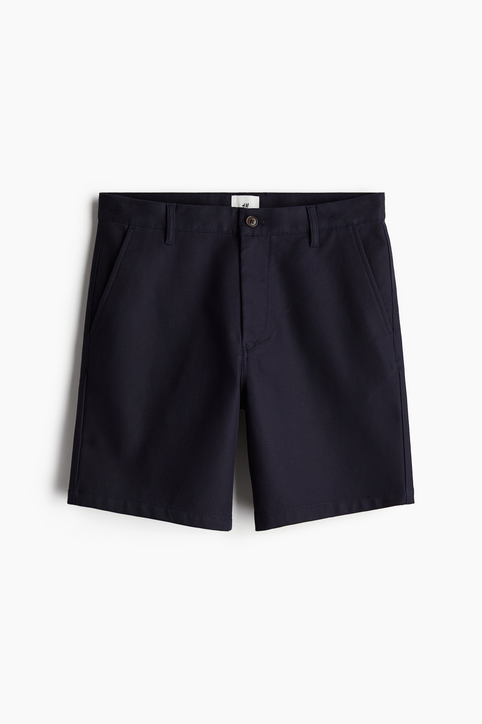 Regular Fit Chino shorts - Navy blue/White/Beige - 2