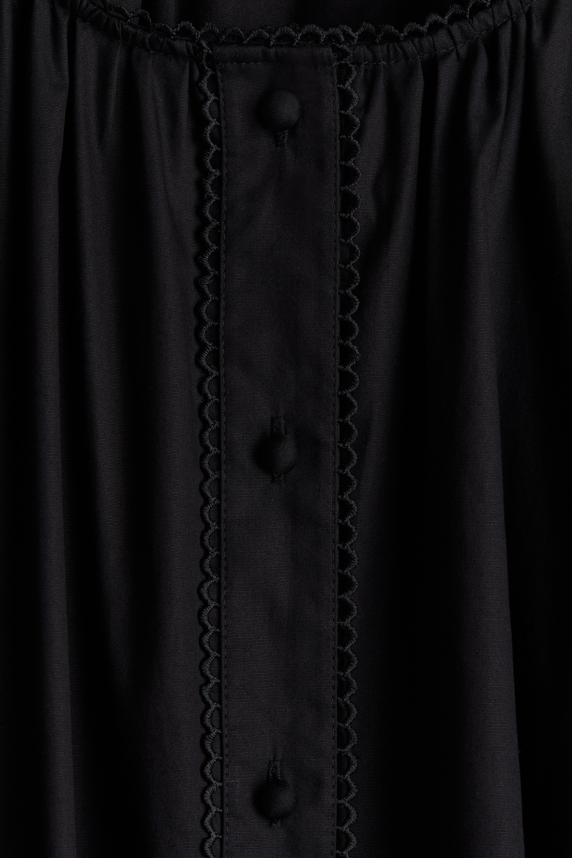 Picot-trimmed dress
