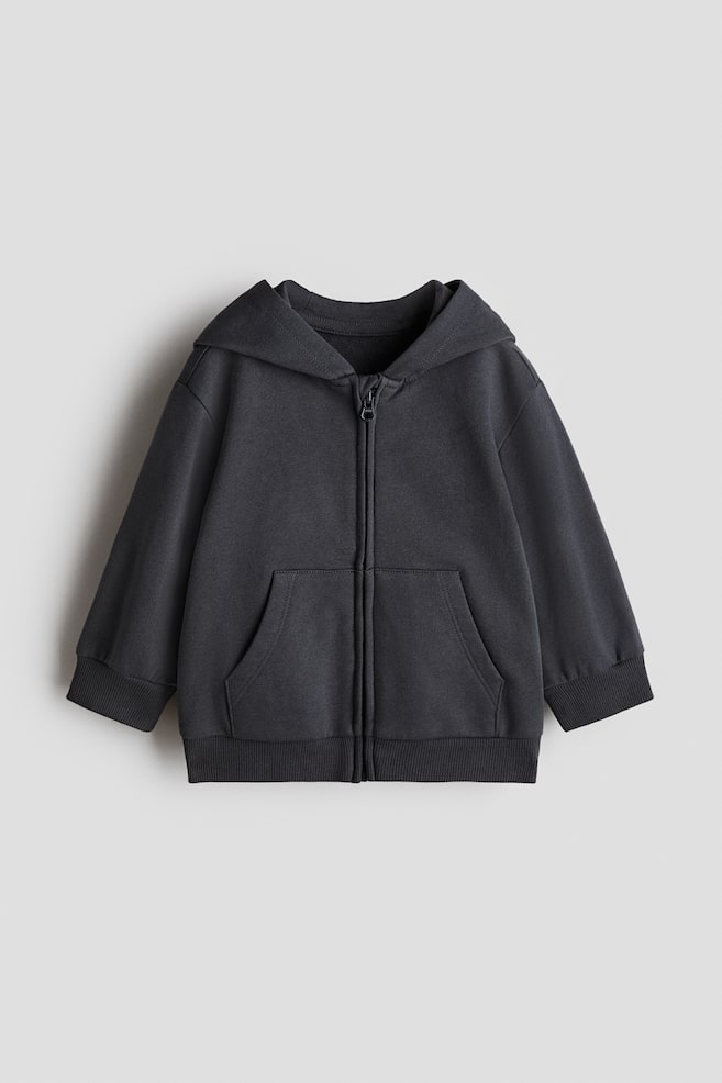 Hooded Jacket - Dark gray/Khaki green/Light pink - 1