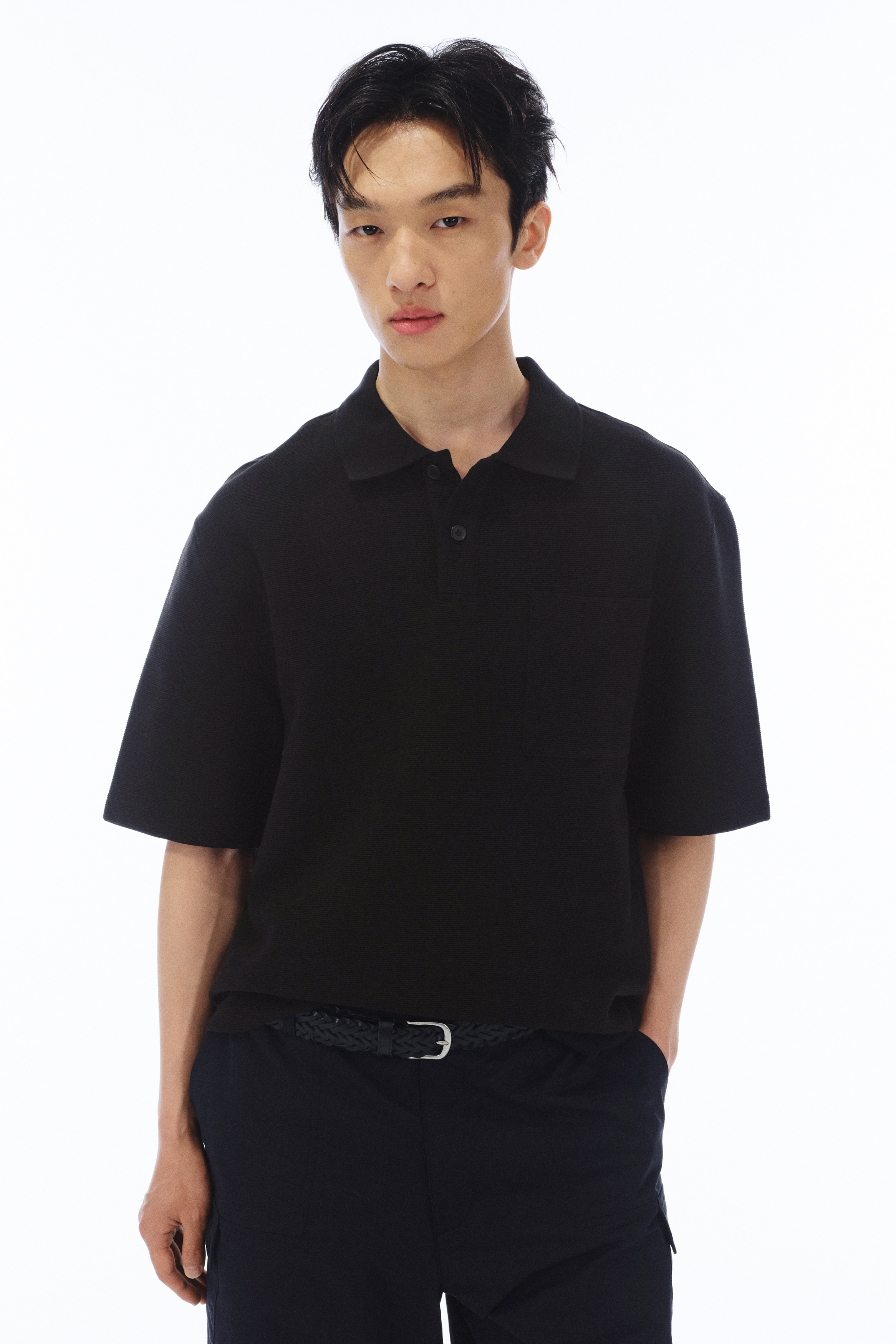 オーバーサイズポロシャツ |Tシャツ、バギー&ルーズフィット | H&M JP