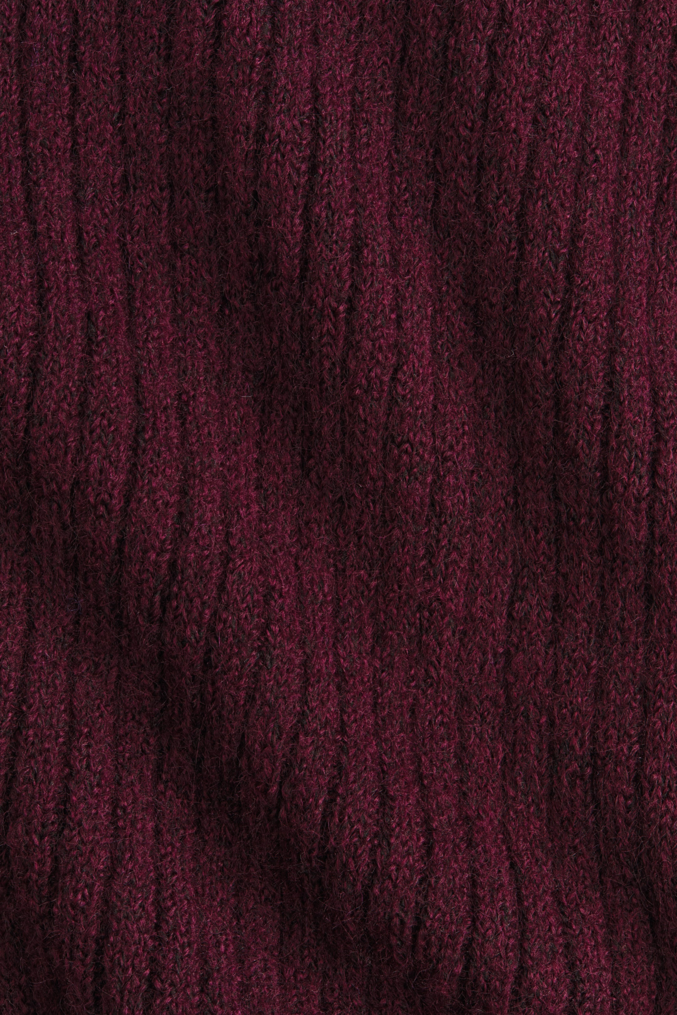 View larger image: Rib-knit off-the-shoulder dress - Burgundy - Ladies | H&M GB 5