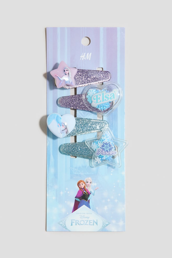 Fermagli per capelli 4 pezzi - Azzurro/Frozen/Turchese chiaro/Frozen/Rosso/Hello Kitty - 1