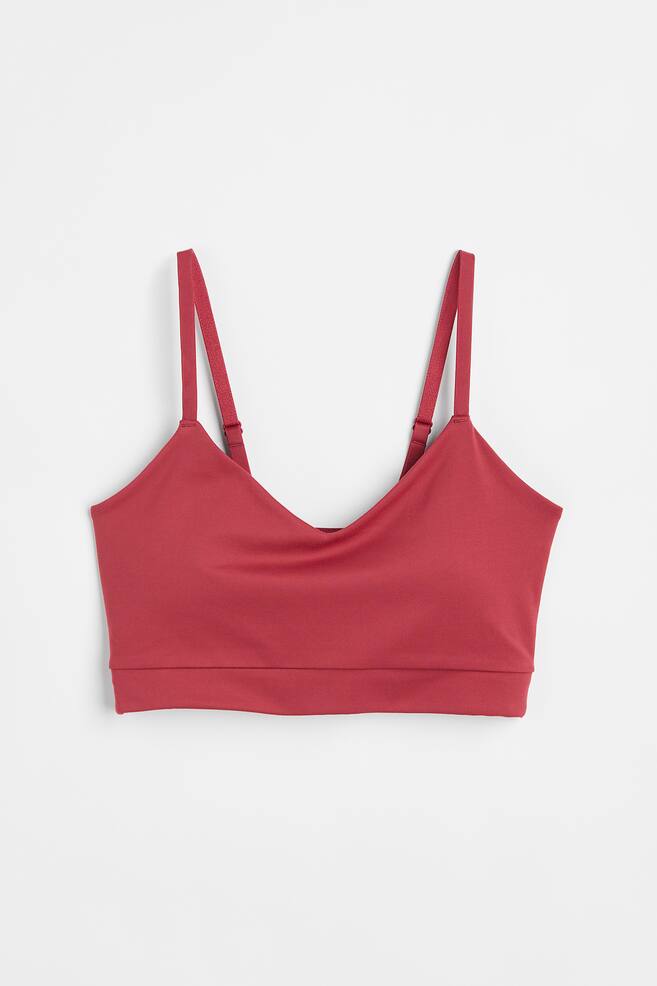SoftMove™ Light Support Sports bra - Red/Black/Light brown - 1