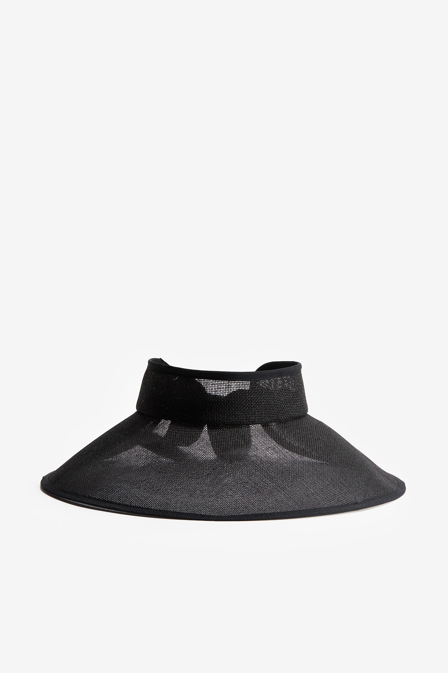 Straw Sun Visor - Black - 2