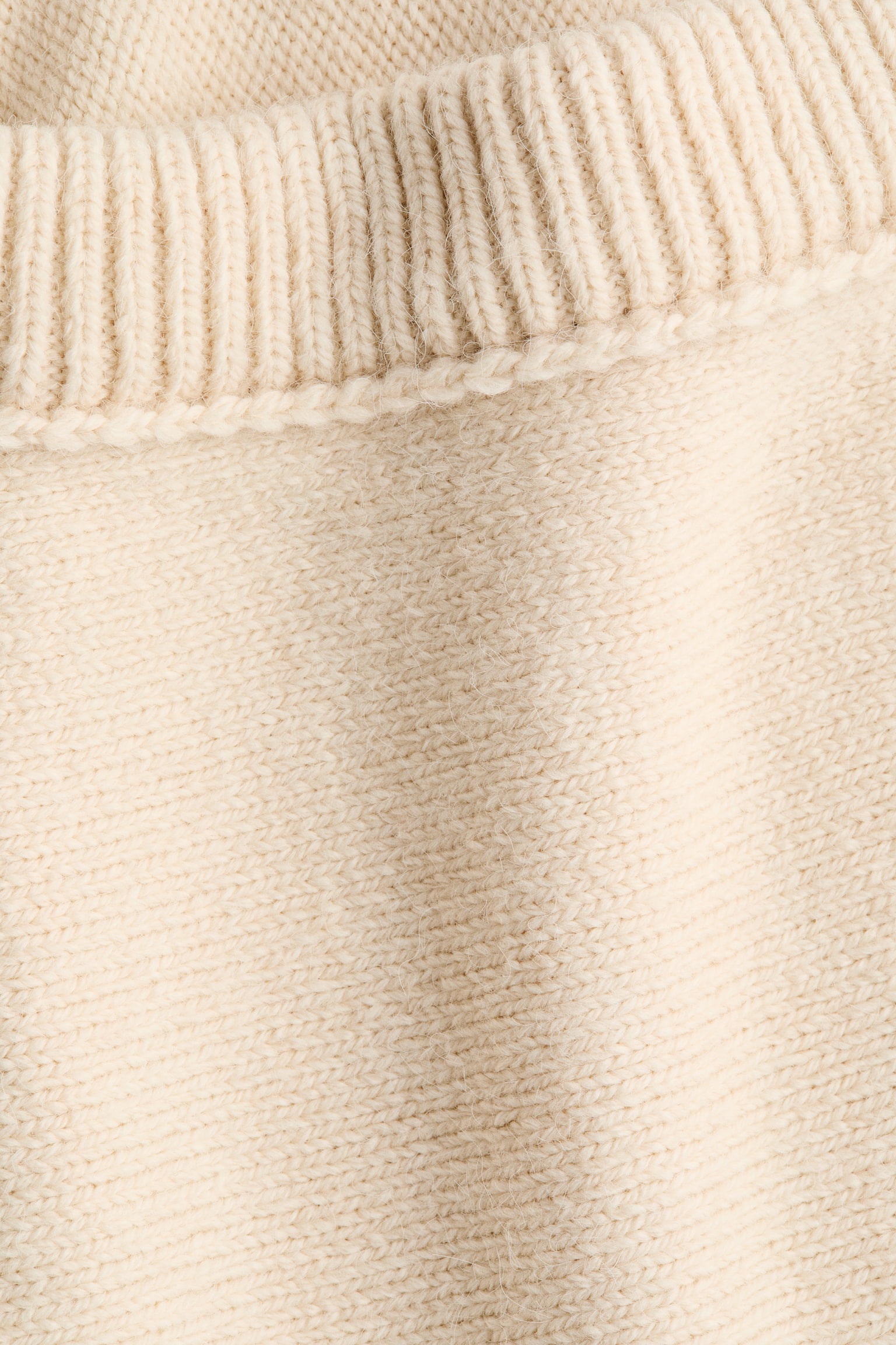 One-Shoulder Sweater - Light yellow/Dark brown - 3