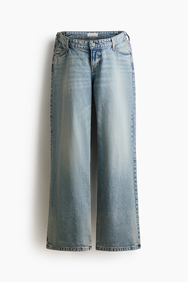 MAMA Wide Low Jeans - Albastru-denim deschis/Albastru-denim/Albastru-denim/Verde-kaki/Gri-denim/Albastru-denim închis - 1