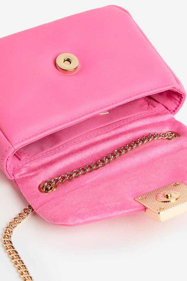 Small shoulder bag - Pink/Beige/White - 4