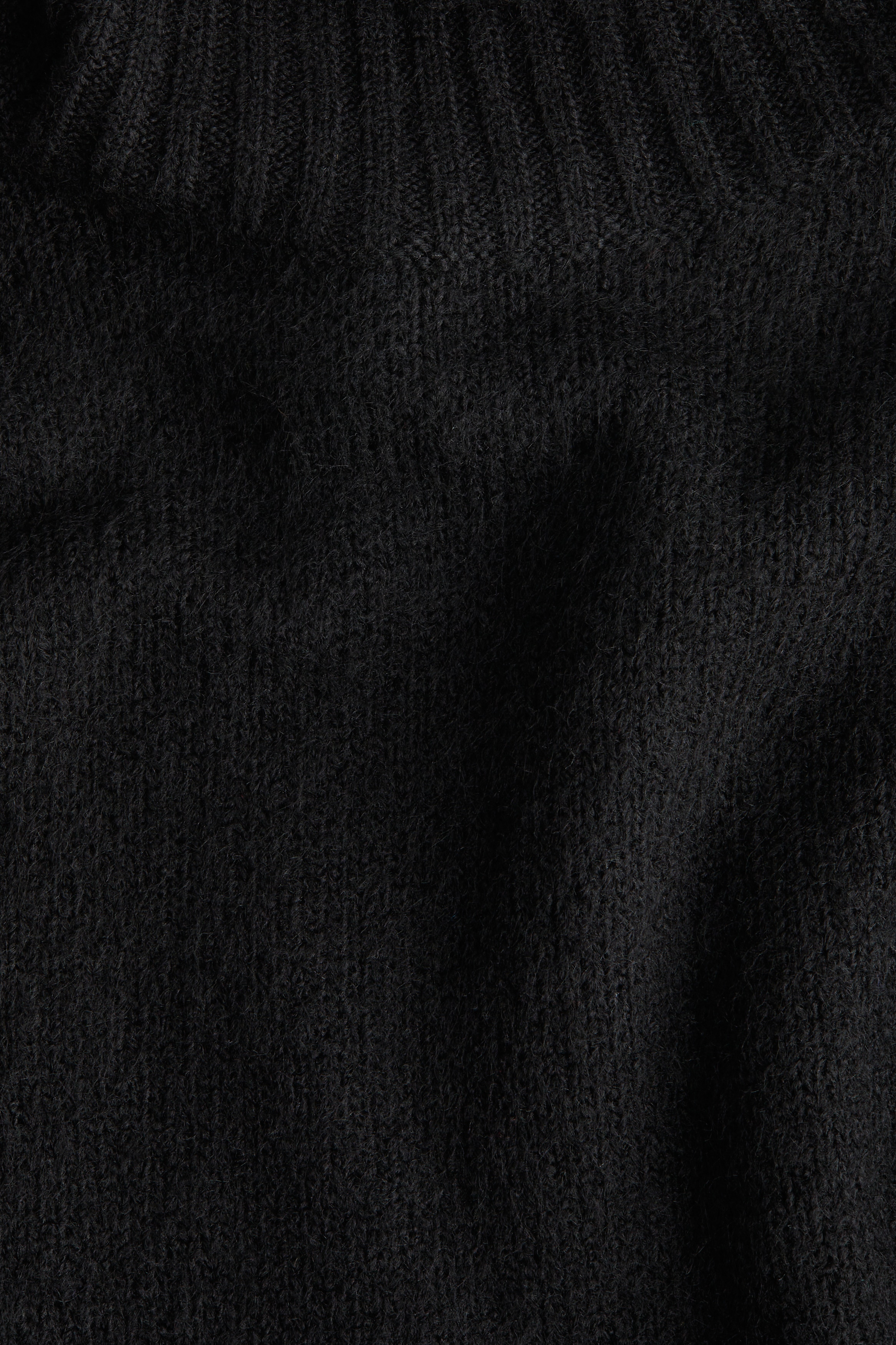 Knitted polo-neck top