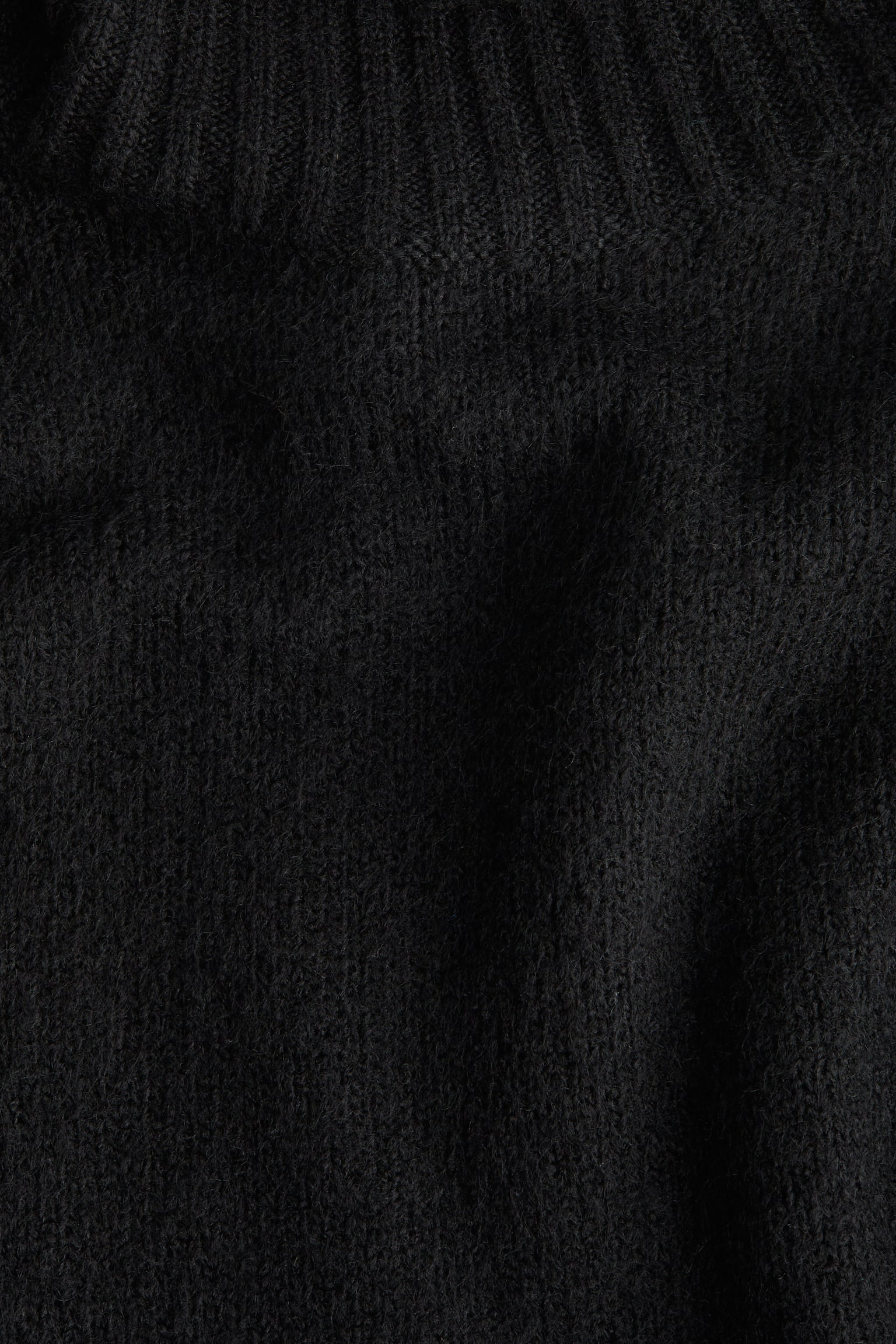 Stickad topp med polokrage - Svart/Crèmevit/Mörkbeige/Röd - 3