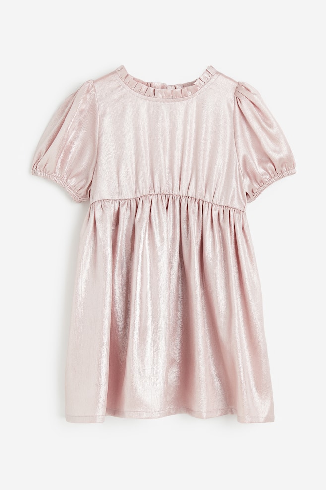 Shimmering dress - Dusty pink - 1