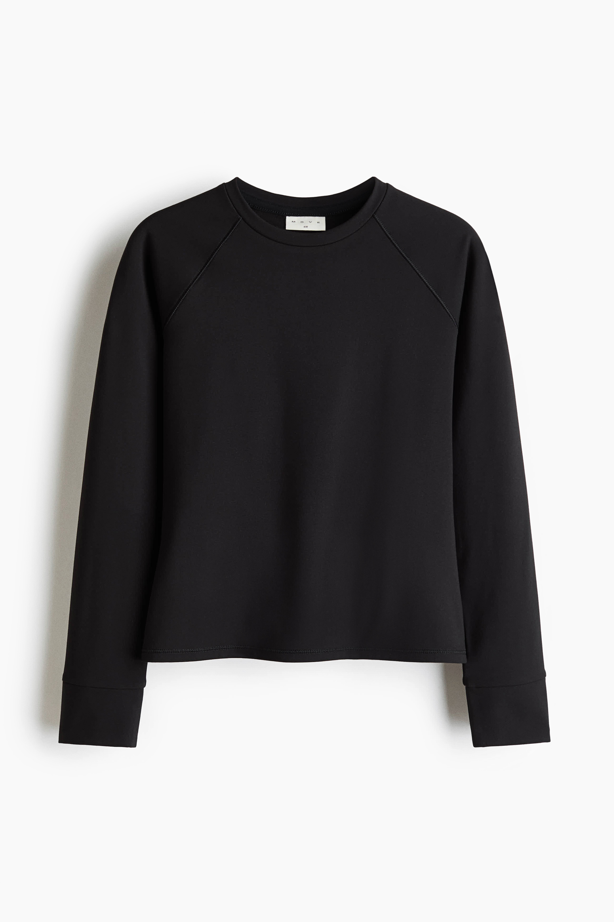 Warming long-sleeved sports top with SoftMove™ - Black/Ivory - 1