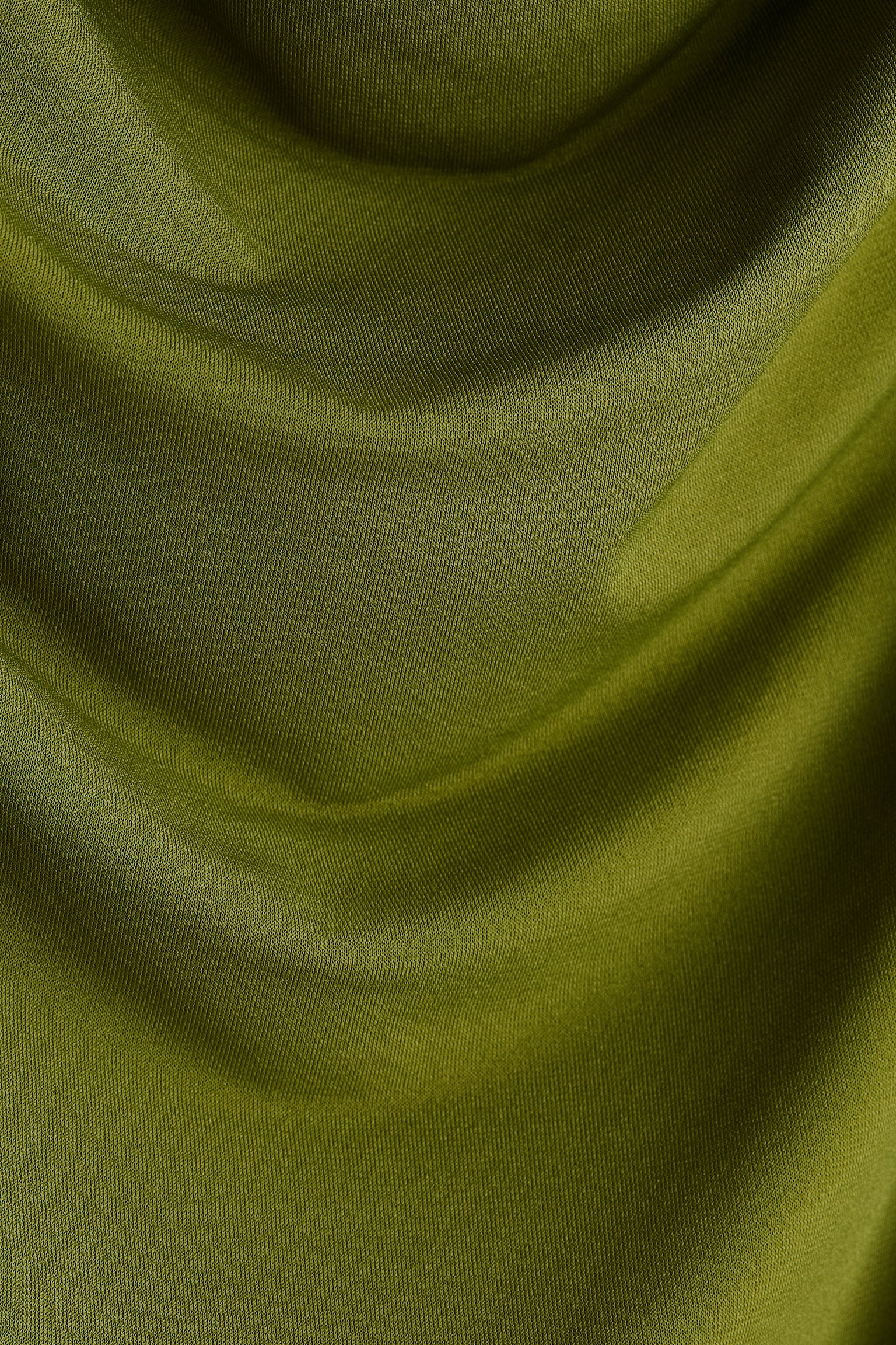 Cowl-neck top - Dark green/Black/Dark beige - 2