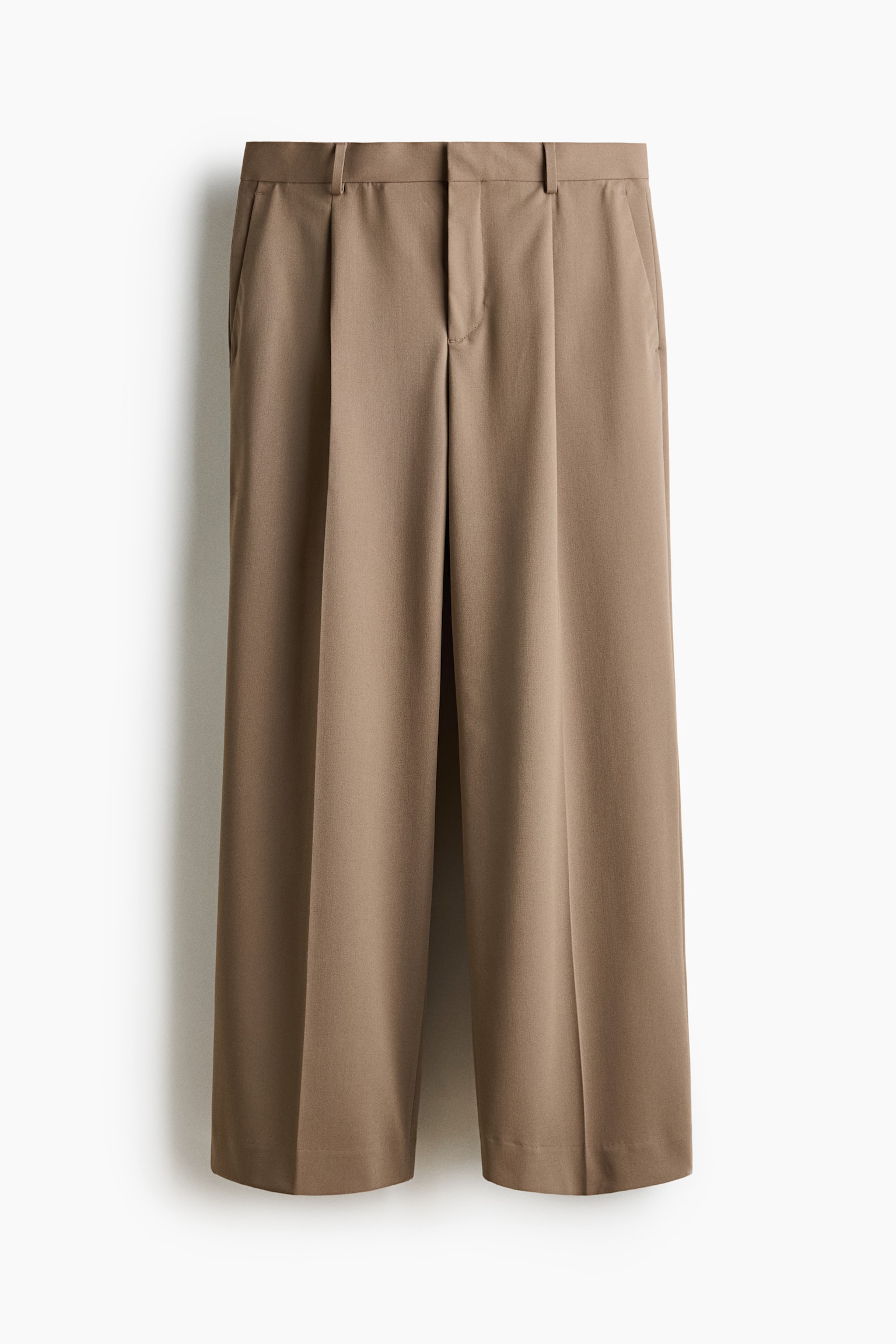 Loose-Fit Suit Pants - Beige - 1