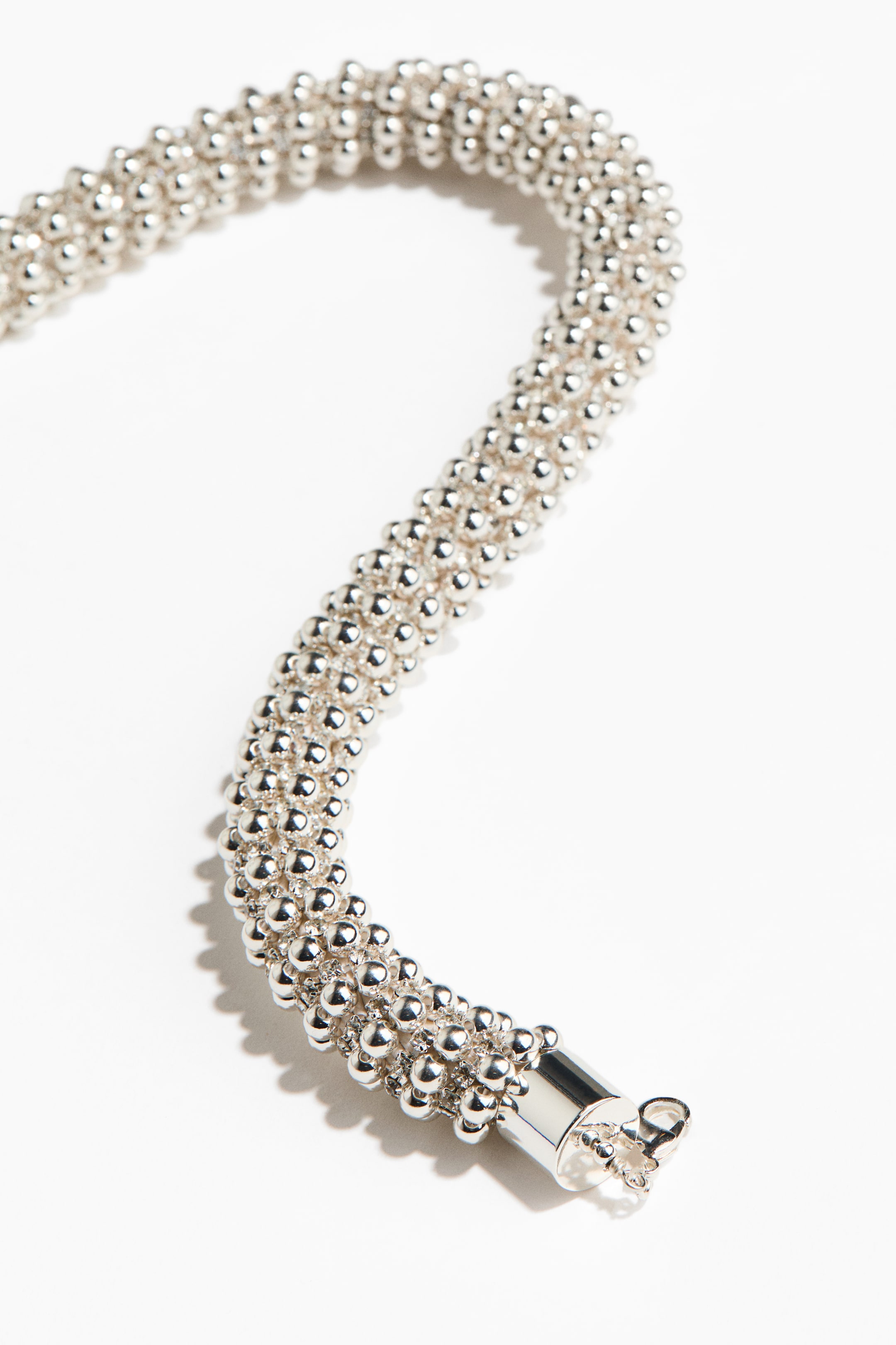 View larger image: Beaded necklace - Silver-coloured - Ladies | H&M GB 2