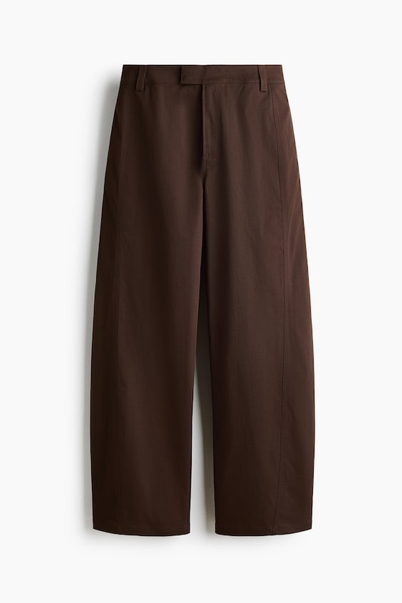 Pantaloni barrel · marrone scuro