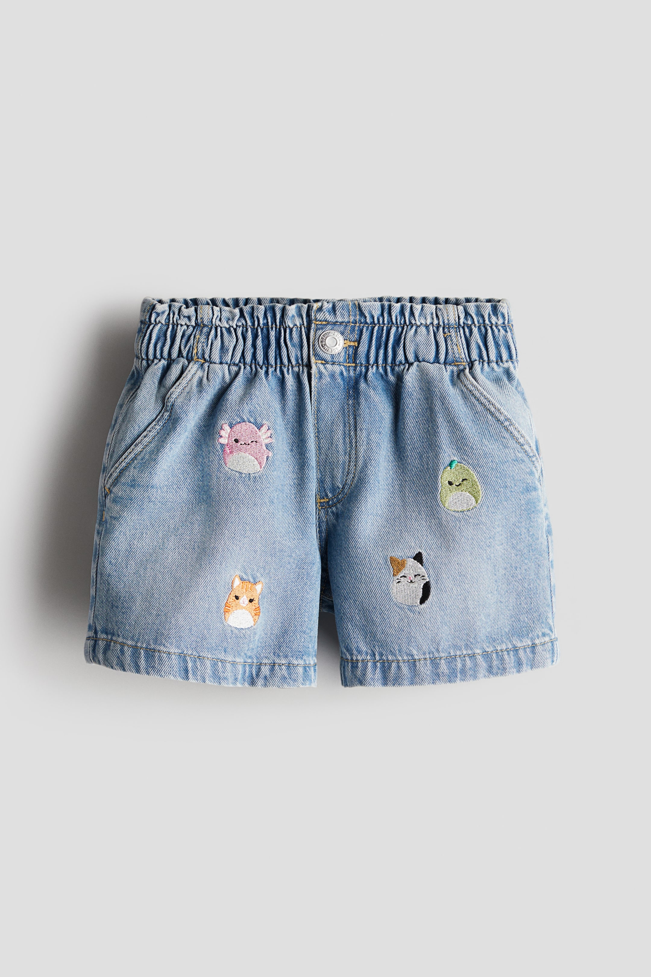 Loose Fit Denim Shorts