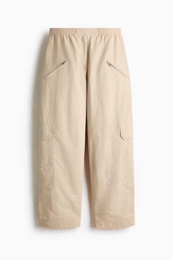 Oversized Cargo Pants - Light beige - 1