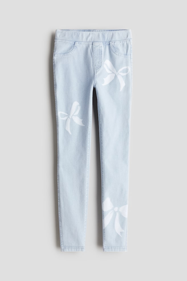 Treggings - Light denim blue/Bows - 1