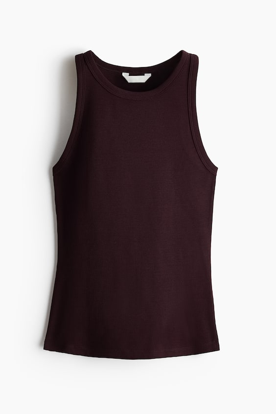 Ribbed Cotton Tank Top