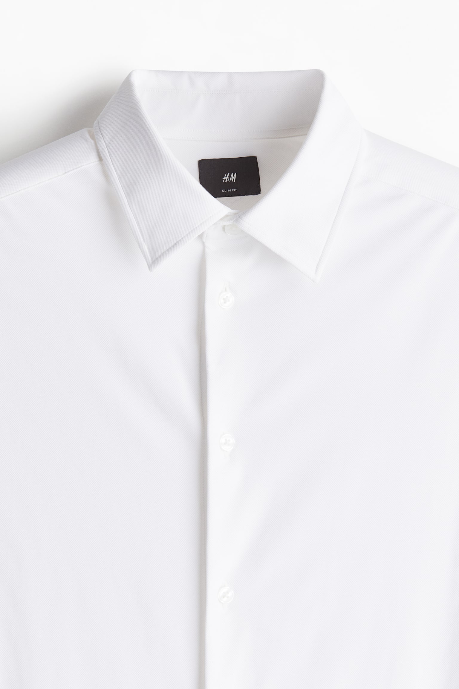 Slim Fit Shirt - White/Black - 5