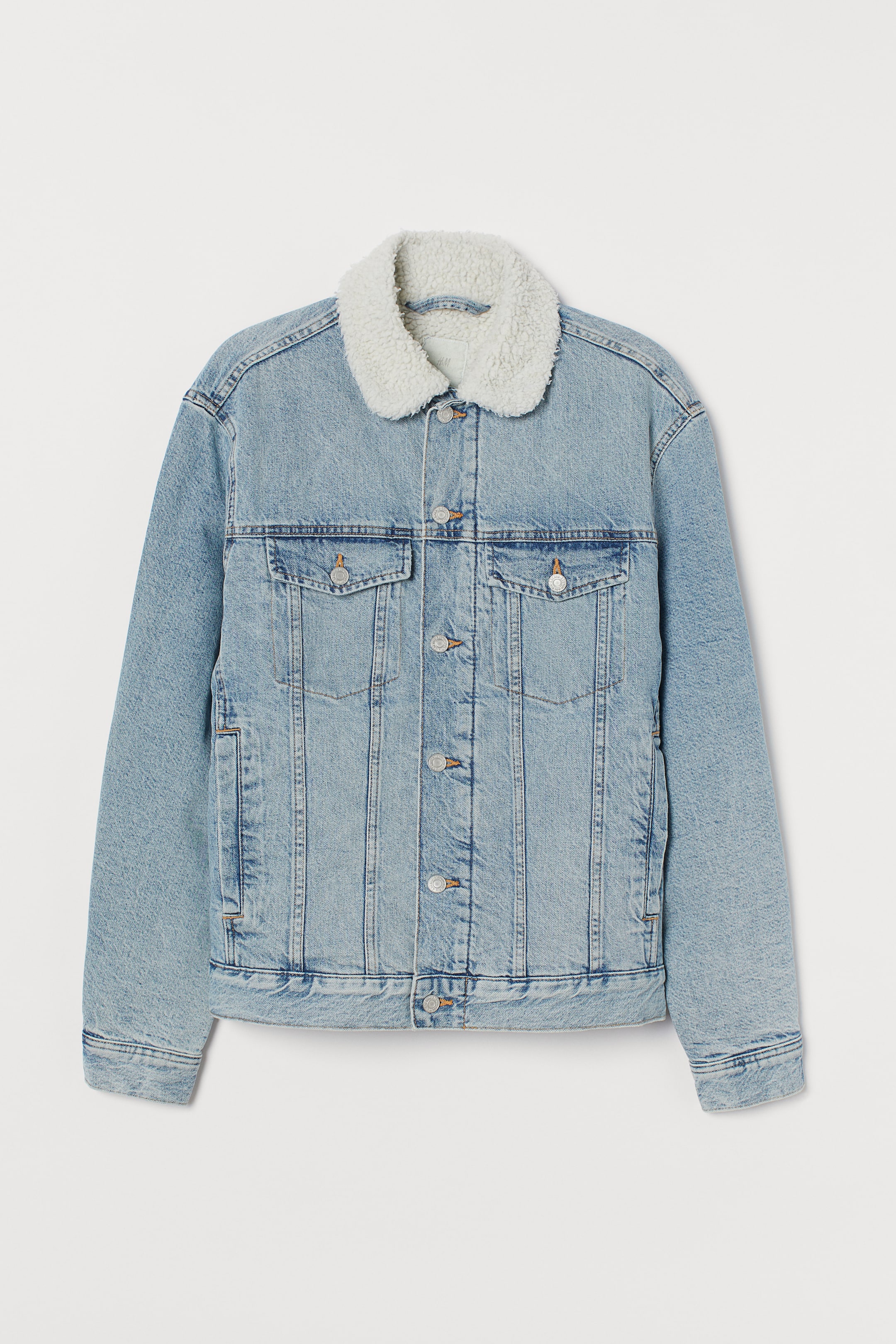 Loose Fit Chamarra De Mezclilla Hombre H&m Chamarra De